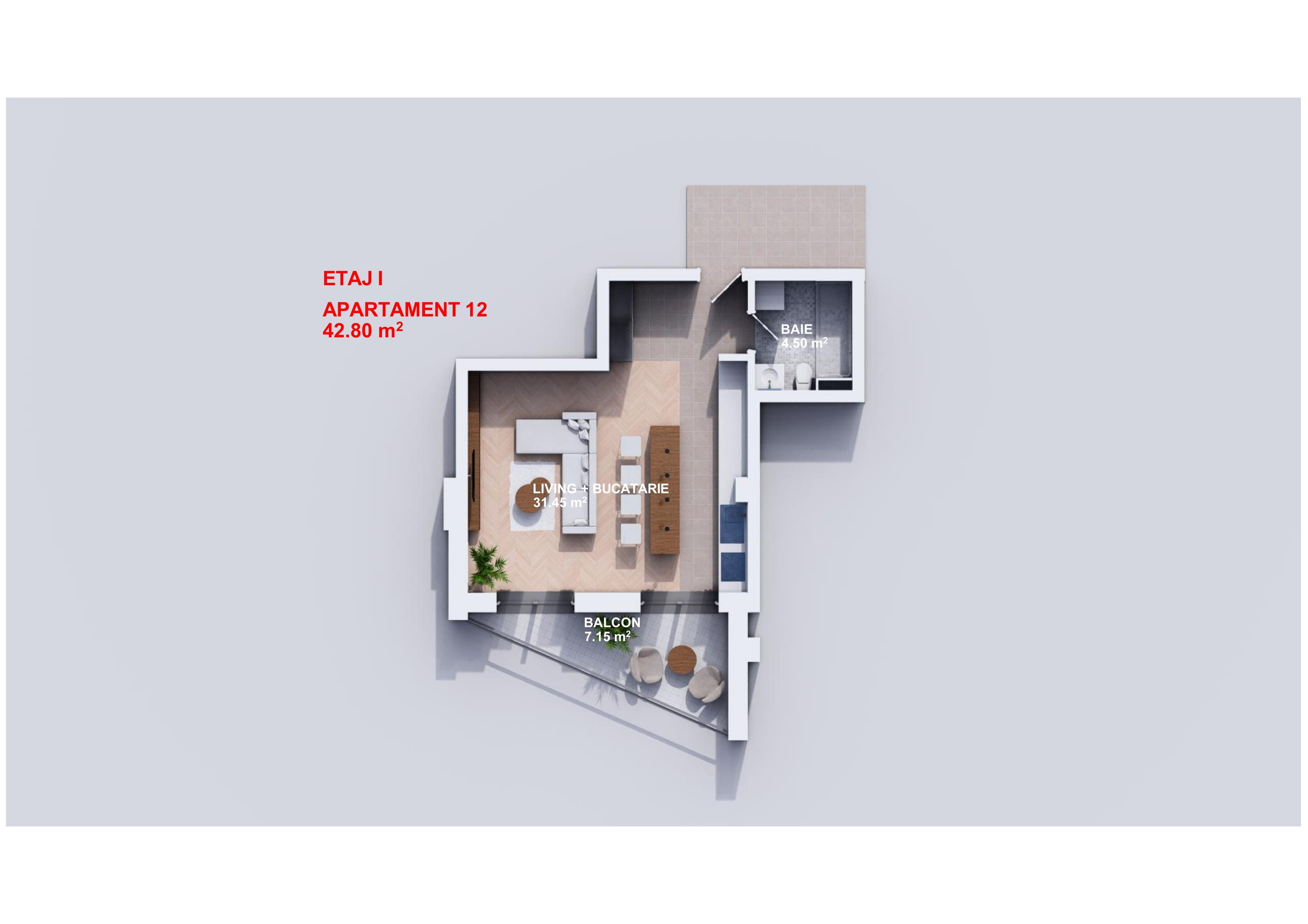 Apartament 12 - Etaj 1